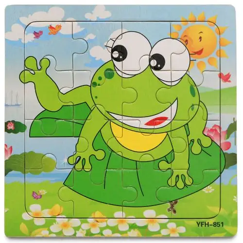 9片16片木质拼图幼儿宝宝早教男女童益智力1-2-3-4-6岁儿童玩具