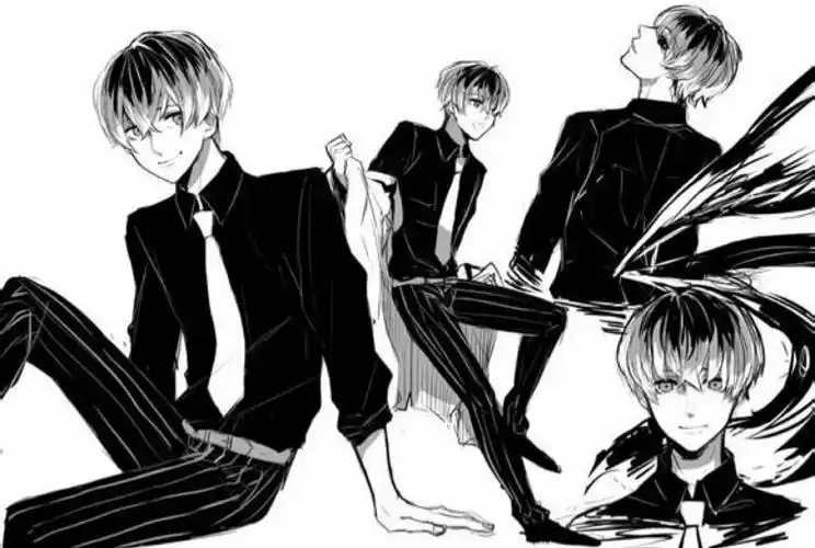 东京喰种#东京喰种:re 金木/佐佐木 黑白 漫画图 搜查官