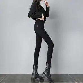 魔术裤小脚裤外穿黑色打底裤铅笔裤女韩版新款高腰长裤实拍秋季潮