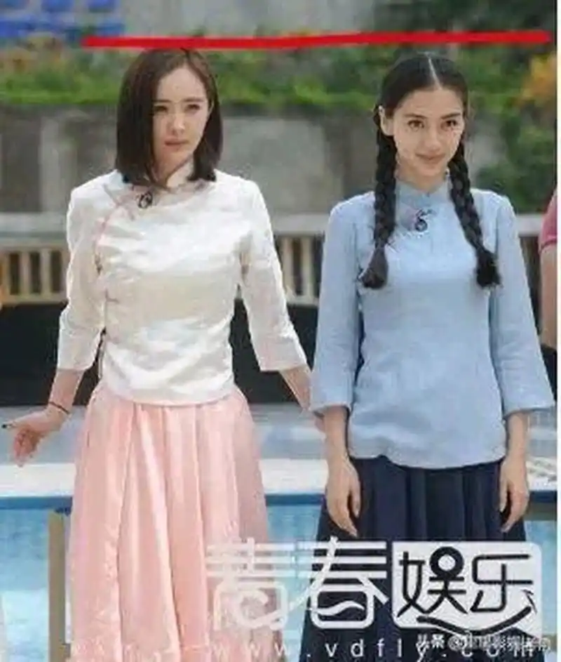 杨颖说自己身高168,杨幂身高166