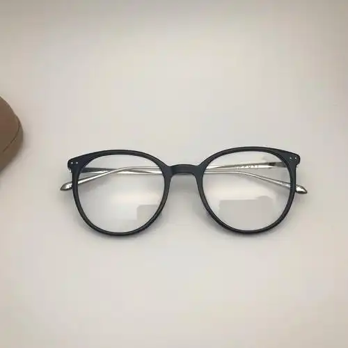 新款圆形大框板材纯钛复古网红近视近视眼眼镜眼镜架