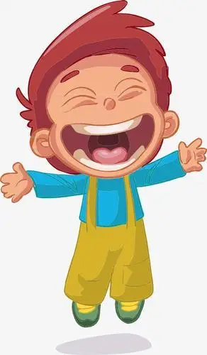 哈哈大笑人物简笔画