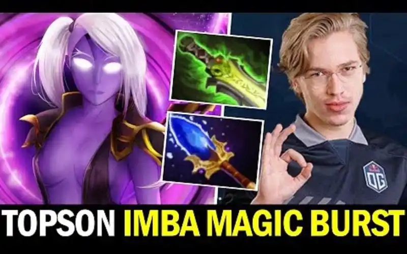 [dota2] 这爆发太猛了!topson中单紫猫蓝杖虚灵刀伤害拉满!