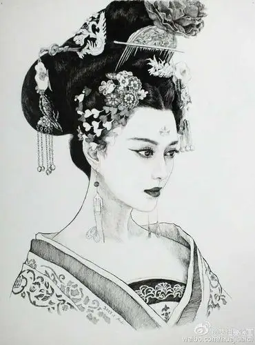 粉丝手绘《武媚娘传奇》钢笔画 惊艳小伙伴