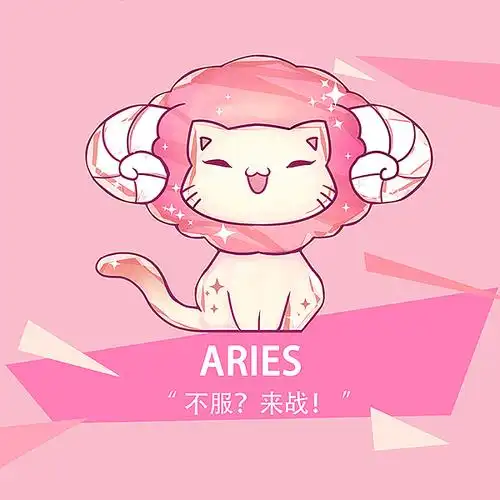 清新手绘星座猫形象——十二星座喵