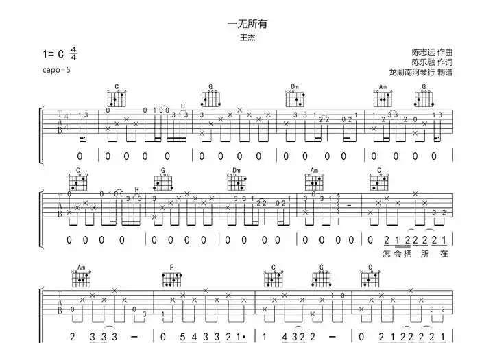 曲谱版本王杰|故事的角色| 专辑版完整信息>原版指数51% 接近原版详情