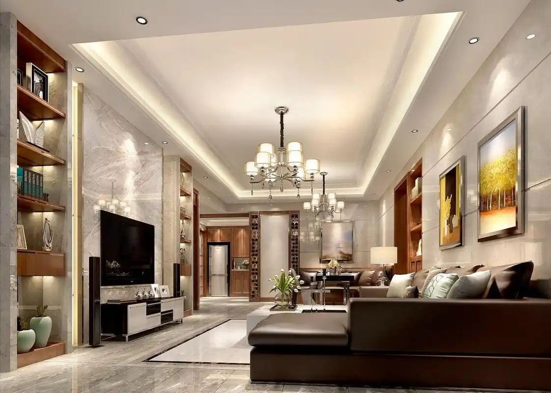 现代五居室200平米20万-景湖时代城装修案例-东莞房天下家居装修网