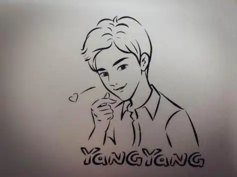 动漫人物简笔画杨洋可爱