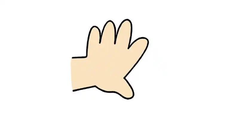 可爱的手一双小手洗手简笔画小手卡通图案简笔画小手简笔画手简笔画