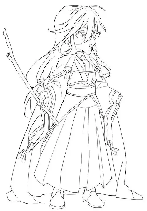 大量动漫素材线稿,q版人物,男女动漫人物素材,快来练习吧!__财经头条