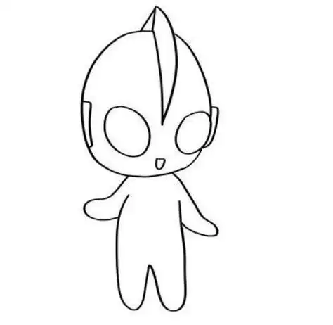 卡通人物简笔画,奥特曼简笔画,彩色简笔画,简单简笔画,简笔画图片