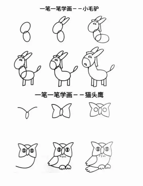 成人简笔画教程视频