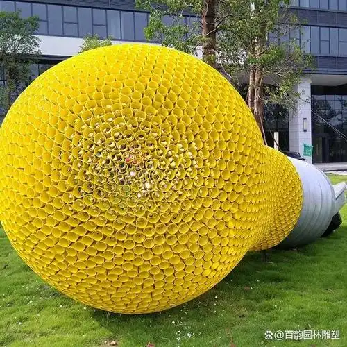 不锈钢镂空灯泡雕塑,创意电灯泡雕塑