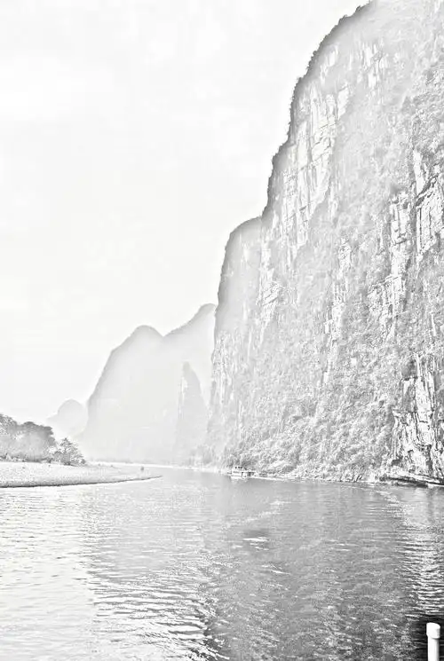 【转载】素描桂林山水