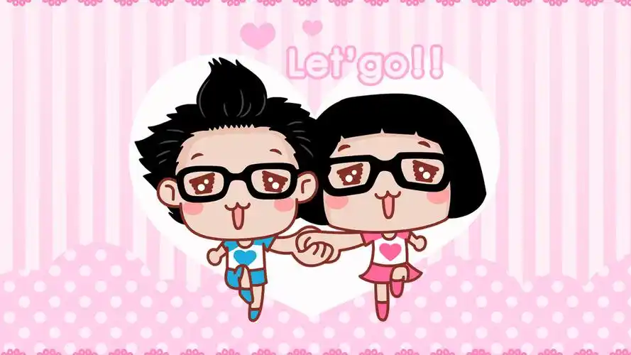 hello菜菜可爱卡通情侣壁纸第一辑