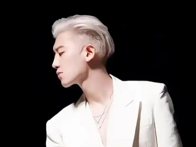 朴灿烈～银发侧剃的颜神