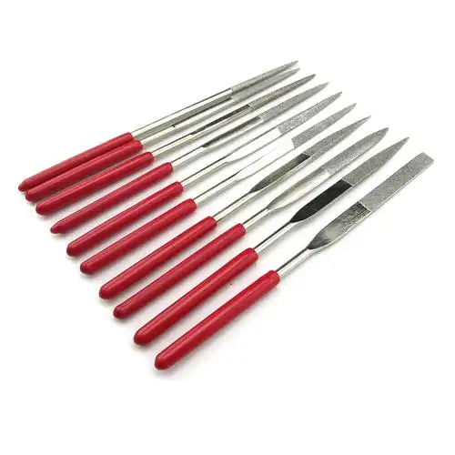 金刚砂合金锉刀套装 10只 锉刀 修正打孔 钻孔 模型制作 打磨工具