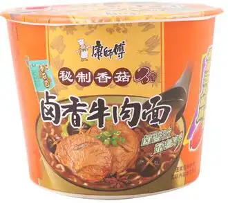 康师傅秘制香菇卤香牛肉面107g/桶