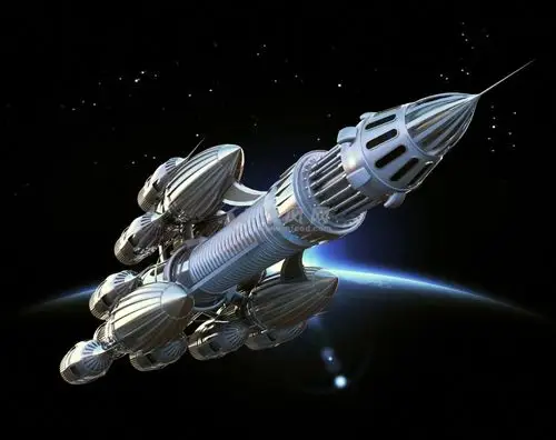 未来感宇宙飞船