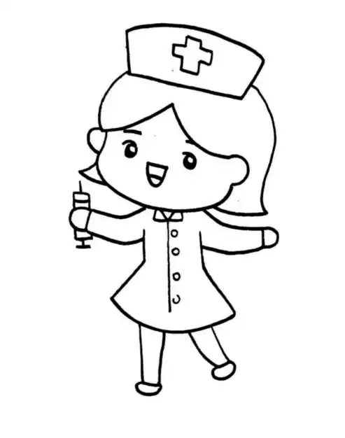 简又漂亮的白衣天使简笔画教程手把手的教会你