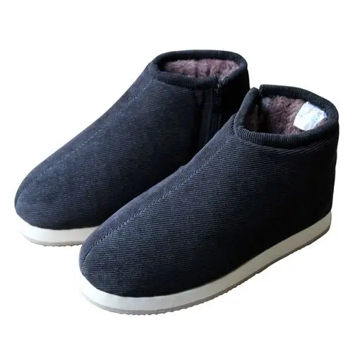 棉鞋中老年鞋加保暖老人布棉鞋老北京居家手工冬季高帮鞋