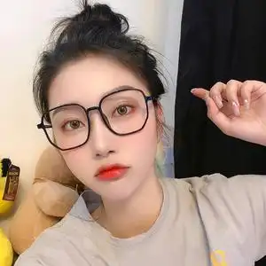 菱形丹阳复古近视女眼镜框架网上可配有度数男韩版潮素颜大脸显瘦0人