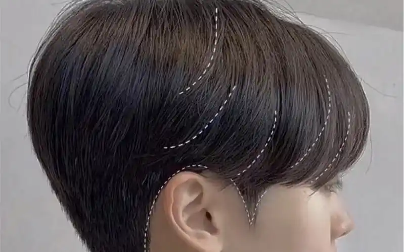 男生后脑勺发型