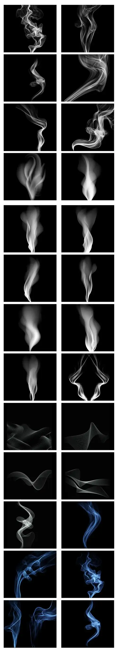 动感抽象白色线雪白烟雾浓雾废气浓烟特效图片 烟雾素材 白烟雾 黑色