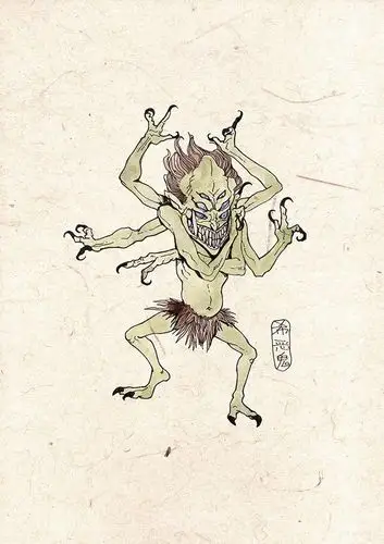 希恶鬼——专门希望世人为恶,此种鬼的精神就会感到满足.