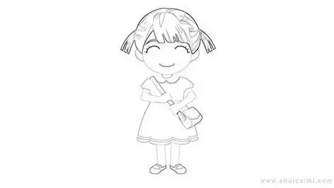 小姑娘简笔画怎么画小姑娘简笔画简单又好看