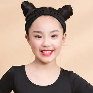 拉丁舞发带专业用头饰2021年新款儿童女童豹纹舞蹈网红健身头带