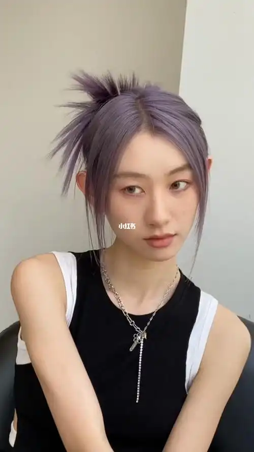 紫灰色头发好好看060606