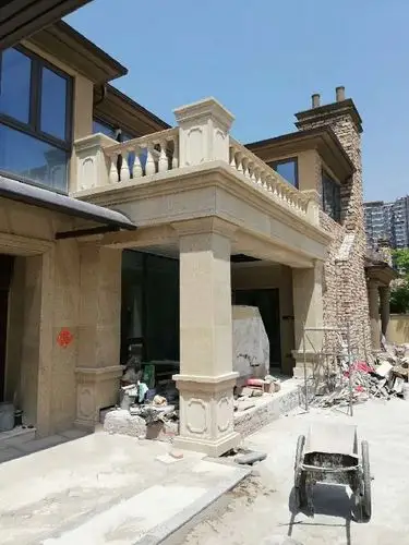 别野门柱贴什么颜色的花岗岩