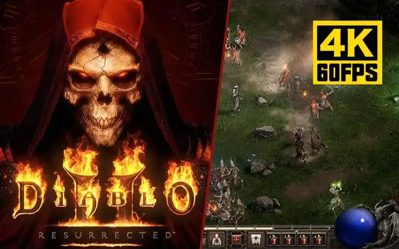 【4k60帧】《暗黑破坏神2重制版》实机演示视频 ai修复画质增强版