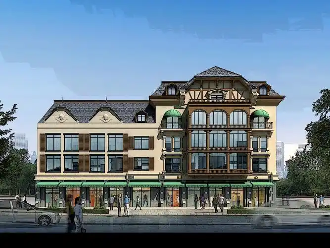 【作品案列】3d66专业室外 丨建筑外立面效果图