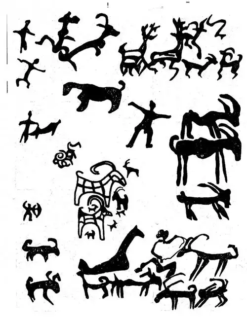 原始社会岩画图片第51张