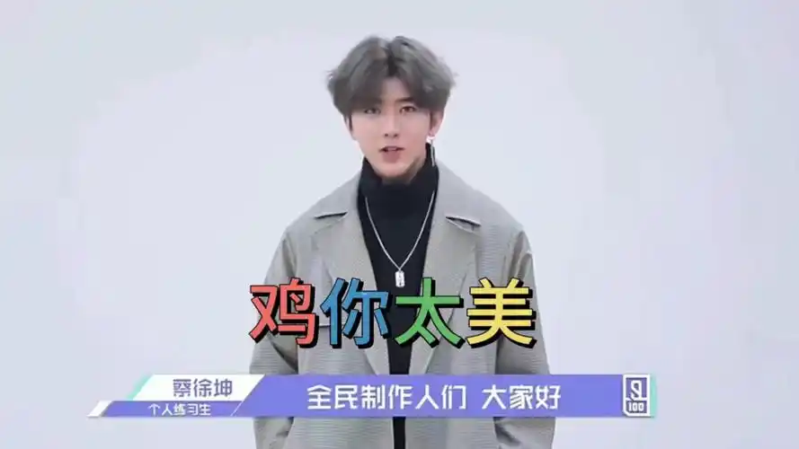 粉丝自制洗脑神曲蔡徐坤最新单曲《鸡你太美》-坤坤