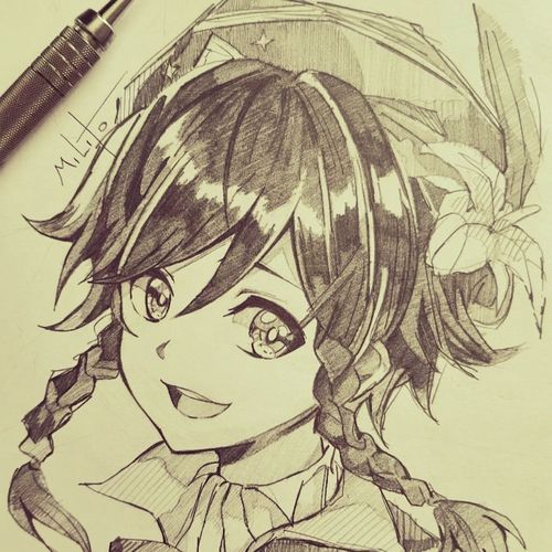 动漫绘画帮人画画手绘动漫卡通简笔画线稿素描作业