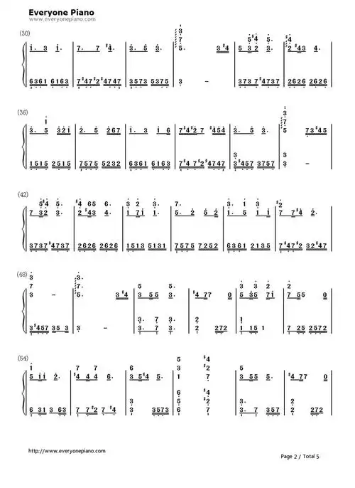 周杰伦夜曲简谱