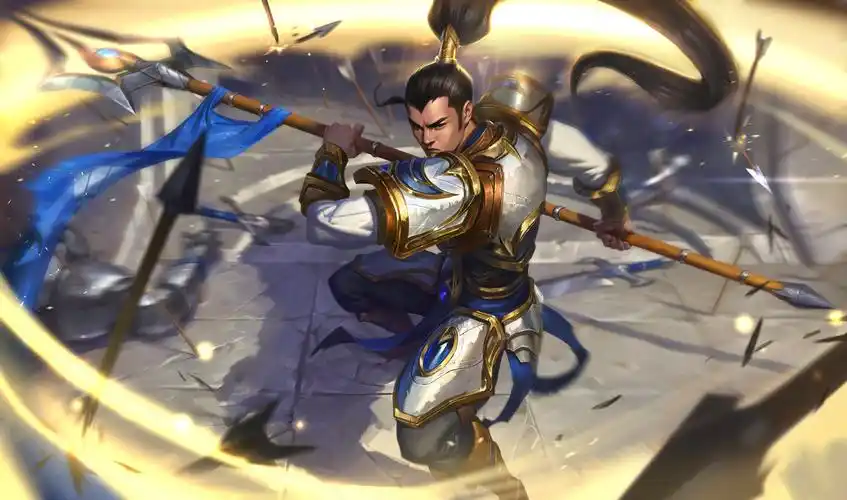 基础搬运新版赵信基础原画创作过程