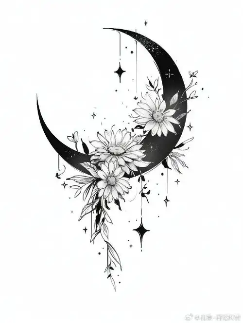 今日纹身图案分享    黑色纹身    #纹身分享##纹身设计##北京纹身店