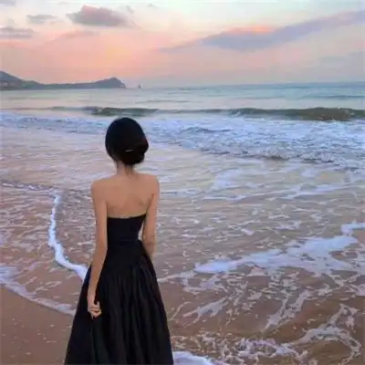 高级感背影头像女