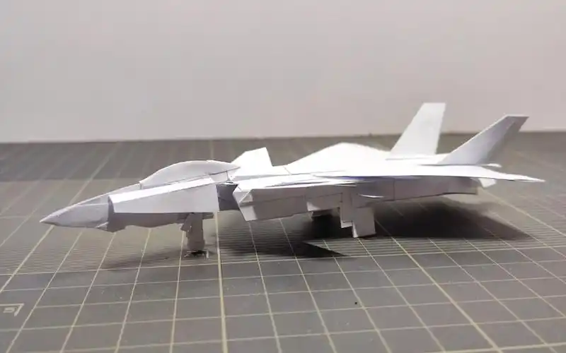 [纸飞机系列] 中国歼-20战机 纸飞机手工成品展示
