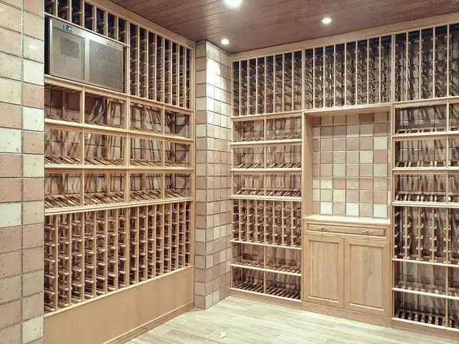 浙江杭州新湖果岭私人别墅地下室酒窖设计简约风格