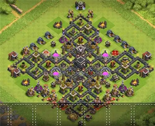 无人能破阵型部落冲突9本最强布阵推荐部落冲突就大本营升到九级后,可