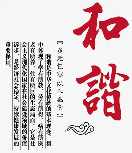 和谐艺术字图片
