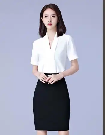 女装 衬衫 悉云妮(xiyunni) 2018夏装时尚职业装女装衬衫套裙名媛ol