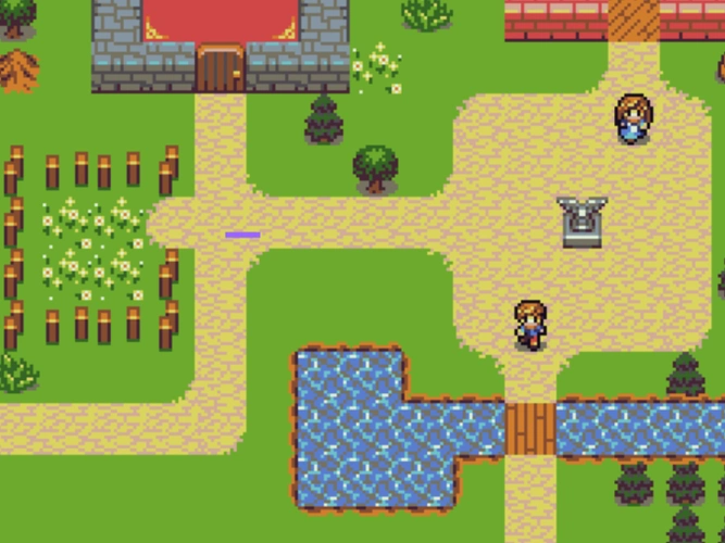 平面rpg地图npc引擎demo