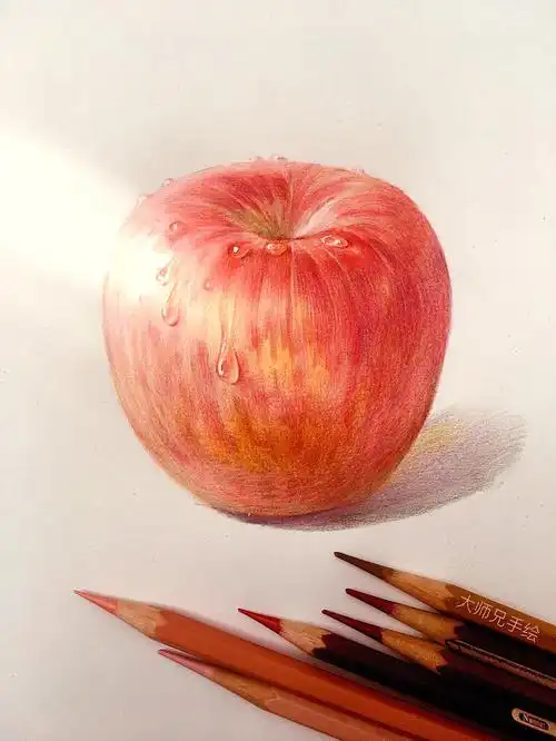 彩铅基础步骤分享.