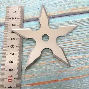 火影忍者镖防身暗器飞镖开刃四角十字镖手里剑玩具武器,赠送教学